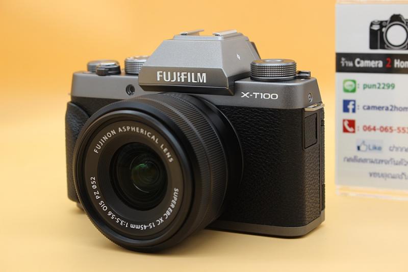 ขาย Fujifilm X-T100 + Lens kit 15-45mm (สีเงิน) สภาพสวยใหม่ เครื่องศูนย์ไทย 